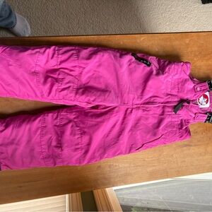 Vibrant Pink Kids Overalls